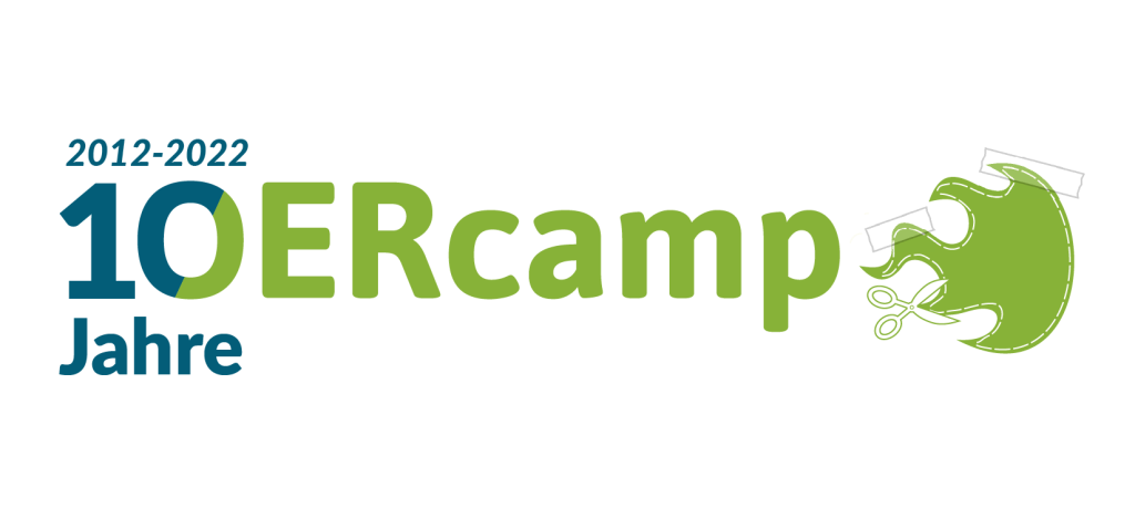 10 Jahre OERcamp Logo (2012-2022)