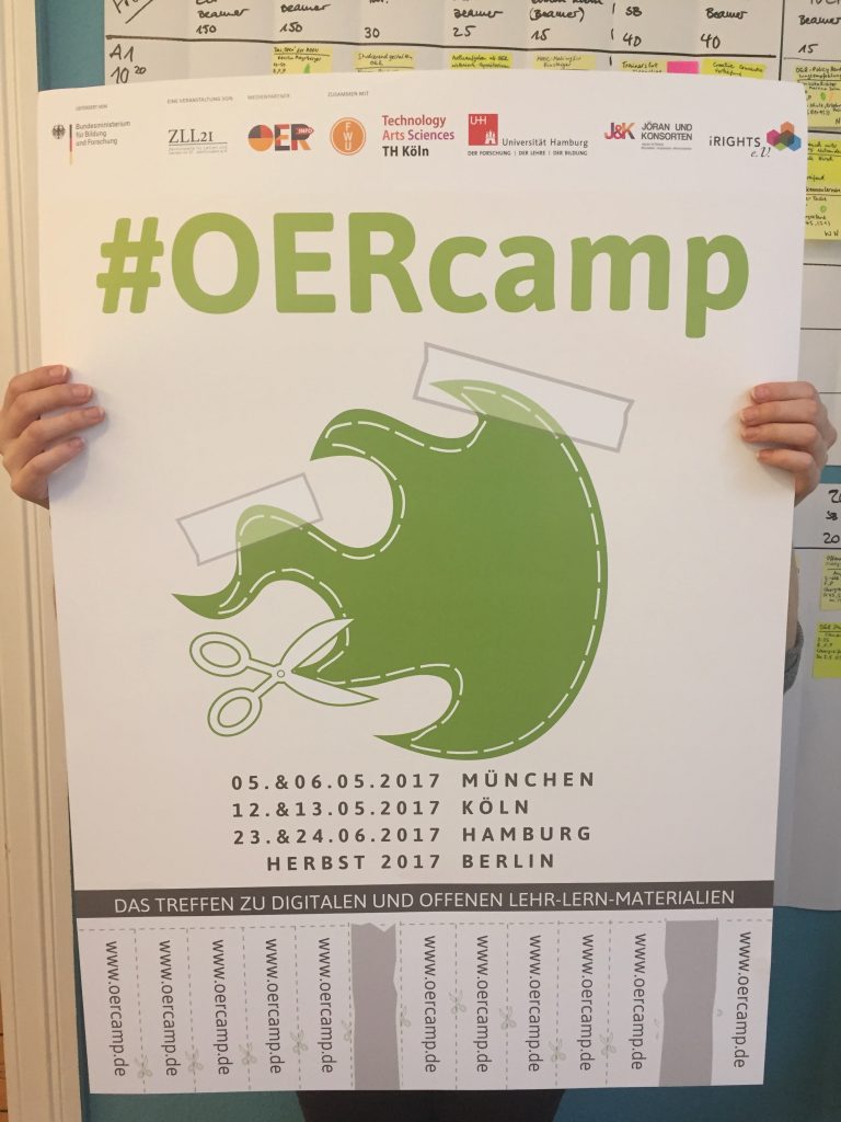 OERcamp17 – das Poster (Foto unter CC0)